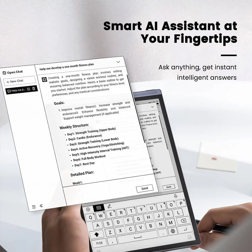 A Photo Of iFlytek AINOTE Air 2 Smart Digital Notebook – Real-Time Voice-to-Text Transcription, 14-Language Support, 8.2