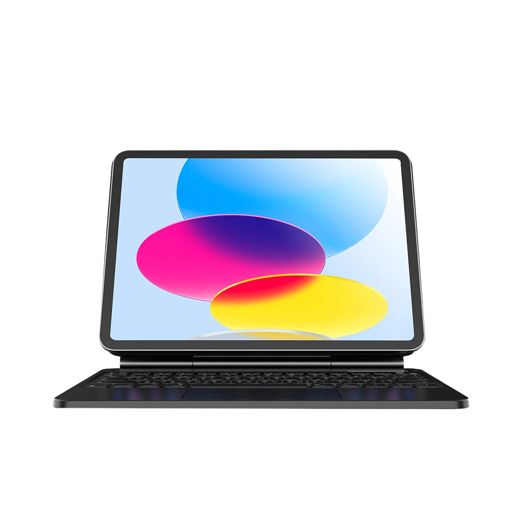 A Photo Of BluPebble iPad 10th Gen Magic Folio Keyboard with Trackpad | English & Arabic | Backlit | Multi-Touch Gestures