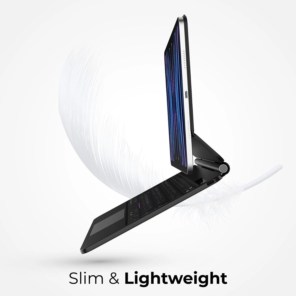 A Photo Of BluPebble iPad 10th Gen Magic Folio Keyboard with Trackpad | English & Arabic | Backlit | Multi-Touch Gestures