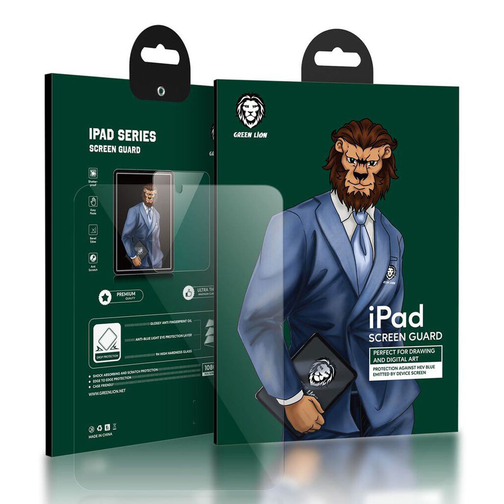 A Photo Of Green Lion Full HD Glass Screen Protector For iPad Pro 10.9 2022 (10th Gen)
