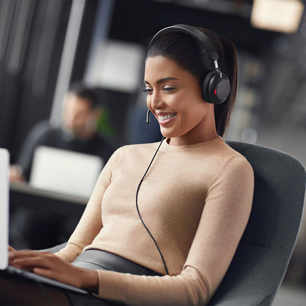 A Photo Of Jabra Evolve2 40 SE - Stereo Wired On-Ear Headset | HSC131