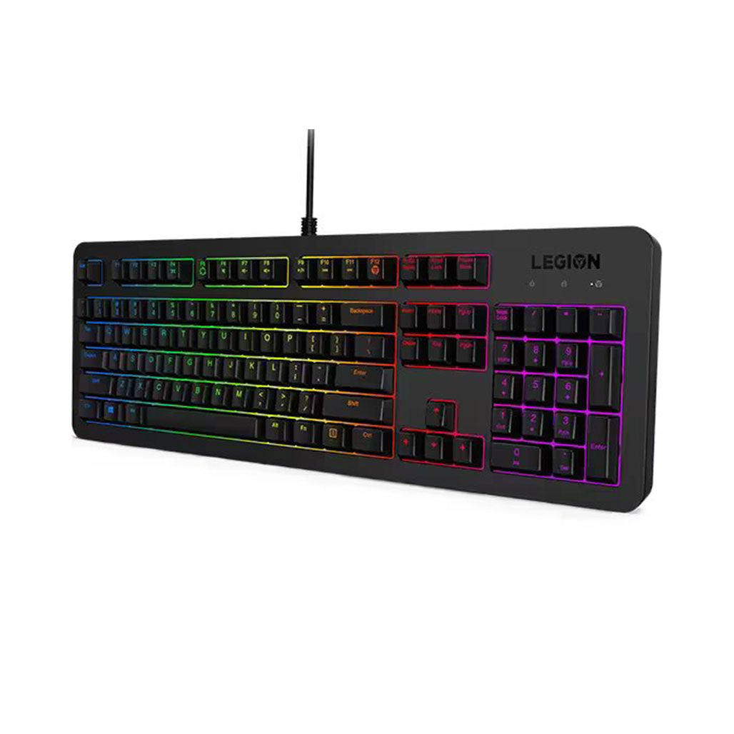 A Photo Of Lenovo Legion K300 RGB Full-Size Wired Gaming Keyboard - English & Arabic Layout