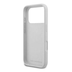 A Photo Of Karl Lagerfeld Liquid Silicone Case with Karl Sketch for iPhone 17 Pro