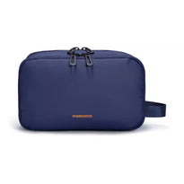 Porodo Organizer Pouch Navy – Dual Compartment Travel Bag with Water-Repellant Polyester & Mesh Pockets