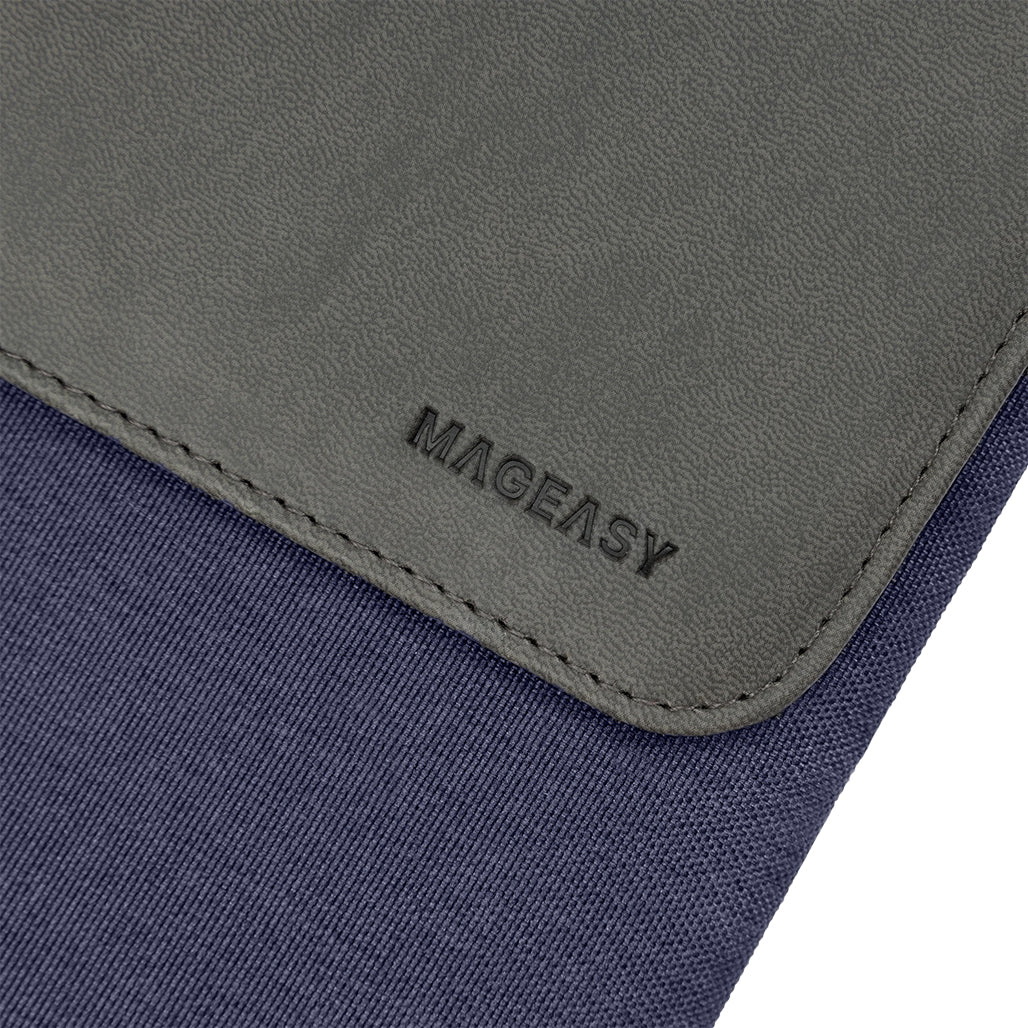 A Photo Of MagEasy MagSleeve for MacBook - Navy Leather