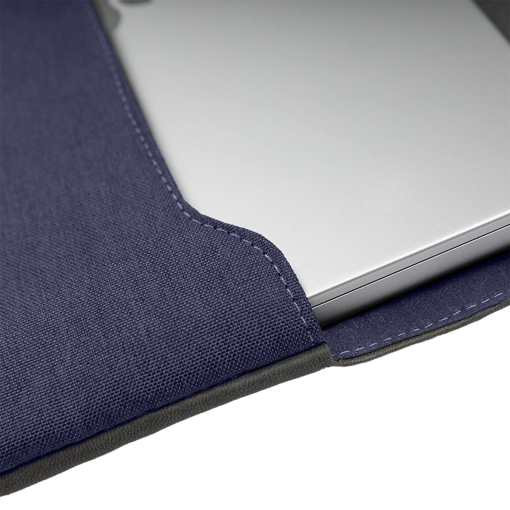 A Photo Of MagEasy MagSleeve for MacBook - Navy Leather