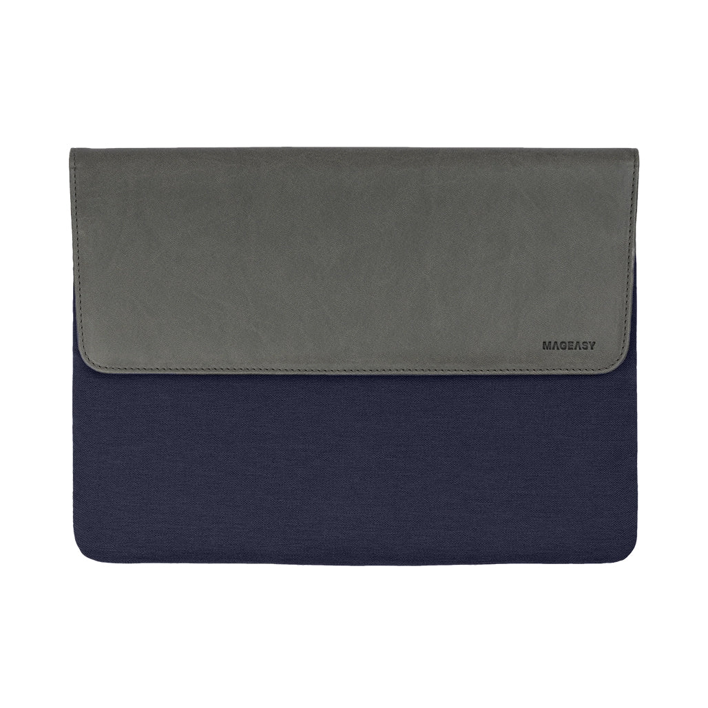 A Photo Of MagEasy MagSleeve for MacBook - Navy Leather