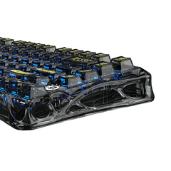 A Photo Of GravaStar Mercury K1 Lite Transparent Black 75% Mechanical Gaming Keyboard - Linear Switches