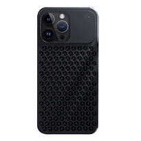 Metal Heat Dissipation Phone Case For iPhone 15 Pro - Black