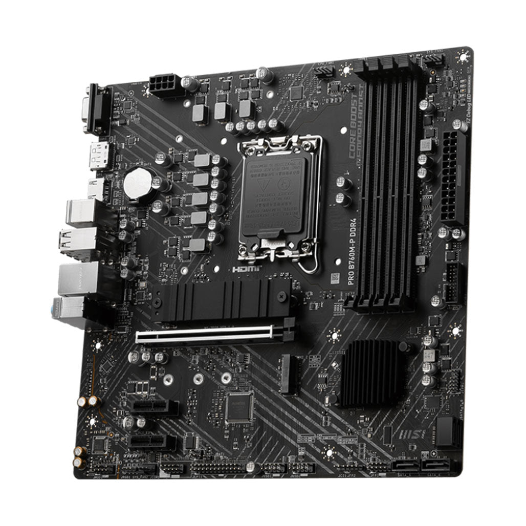 A Photo Of MSI PRO B760M-E DDR4 Motherboard for 14th/ 13th/ 12th Gen Intel Processor