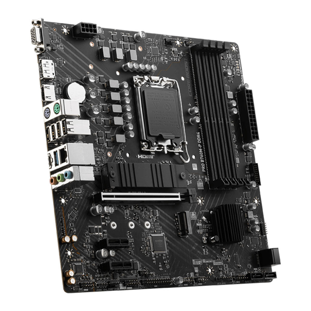 A Photo Of MSI PRO B760M-E DDR4 Motherboard for 14th/ 13th/ 12th Gen Intel Processor