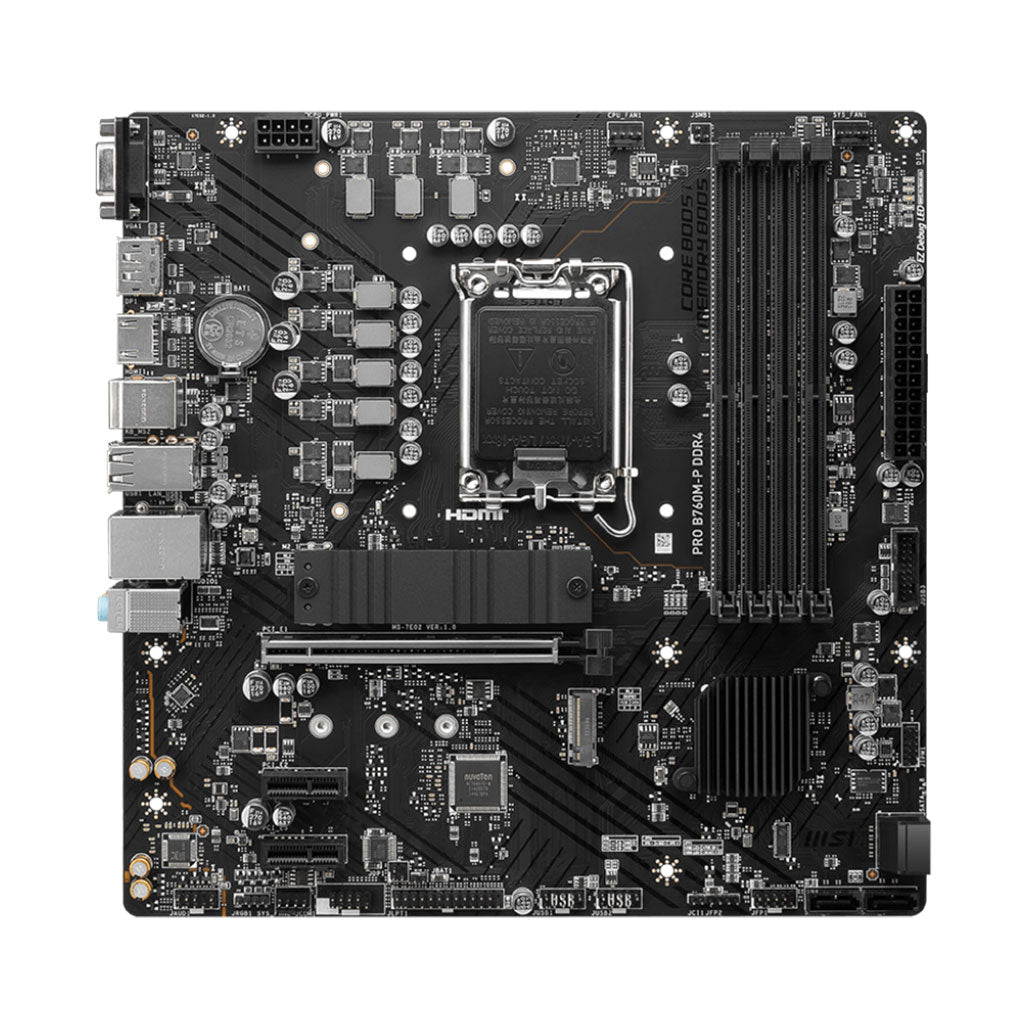 A Photo Of MSI PRO B760M-E DDR4 Motherboard for 14th/ 13th/ 12th Gen Intel Processor