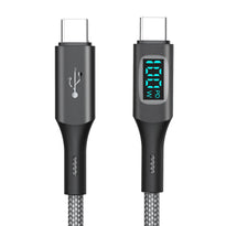 Moxom 100W 1.5m Type-C to Type-C Cable with Charging Status Mini-Display - Fast Charging Cable with Intelligent Sensor
