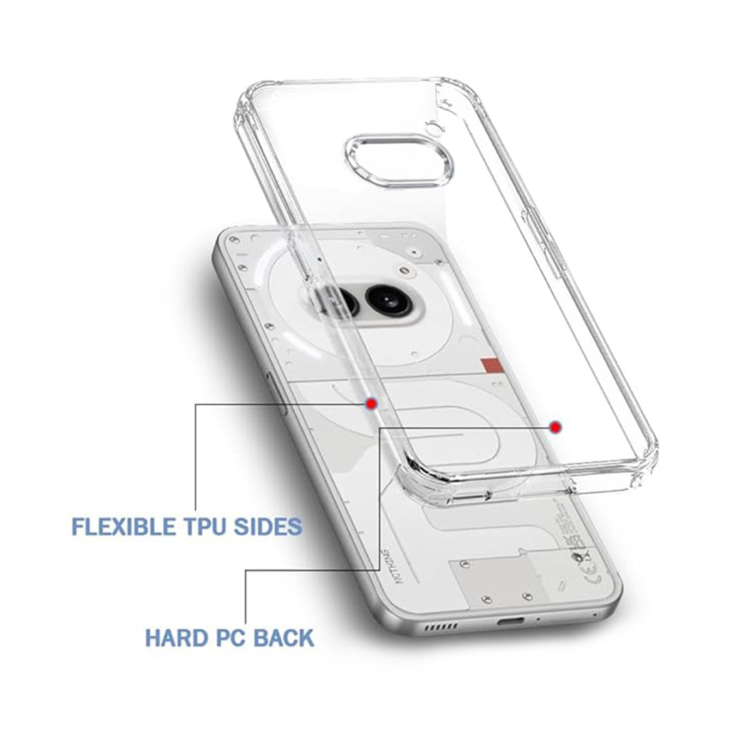 A Photo Of Exelle Nothing Phone (2a) Back Case Clear