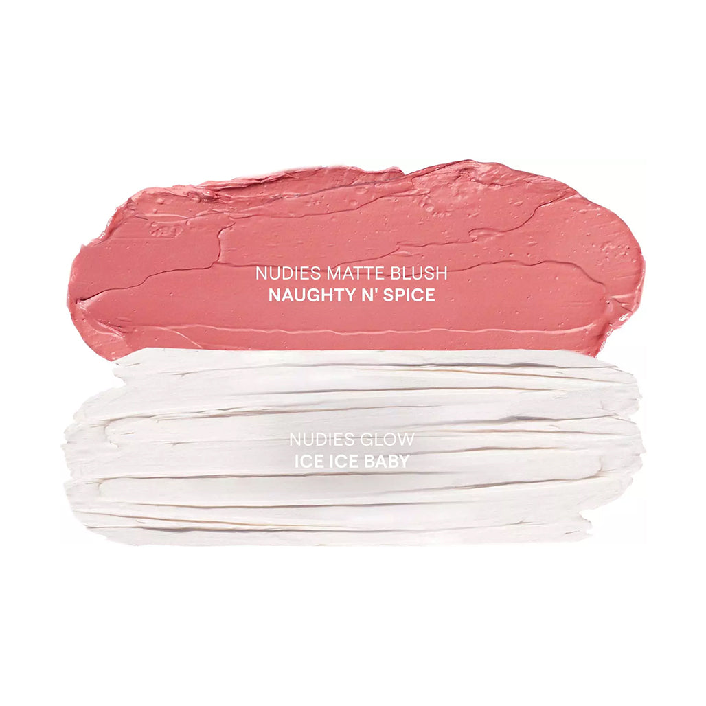 A Photo Of NUDESTIX Rose Glow Skin Set – Limited Edition Cream Blush & Glow Highlight Stick Duo
