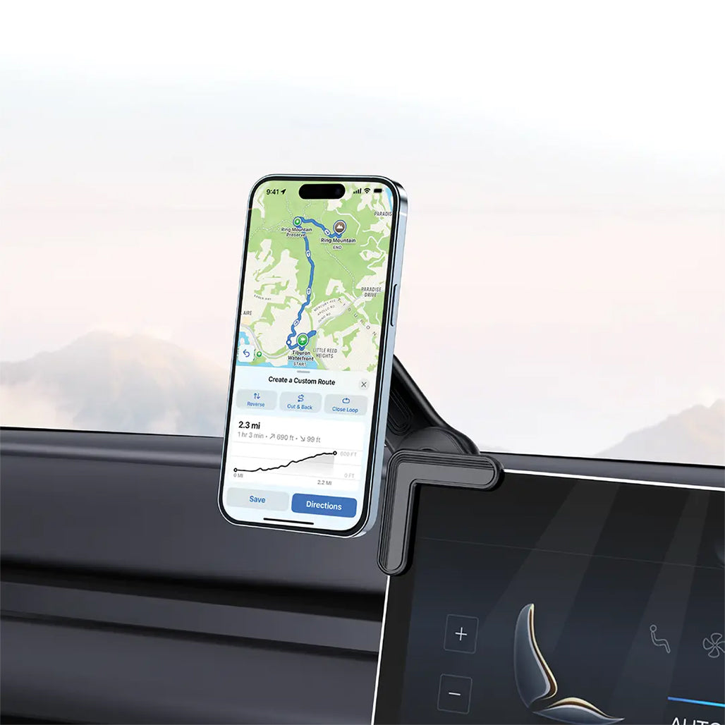 A Photo Of Porodo Magnetic Screen Mount - Black