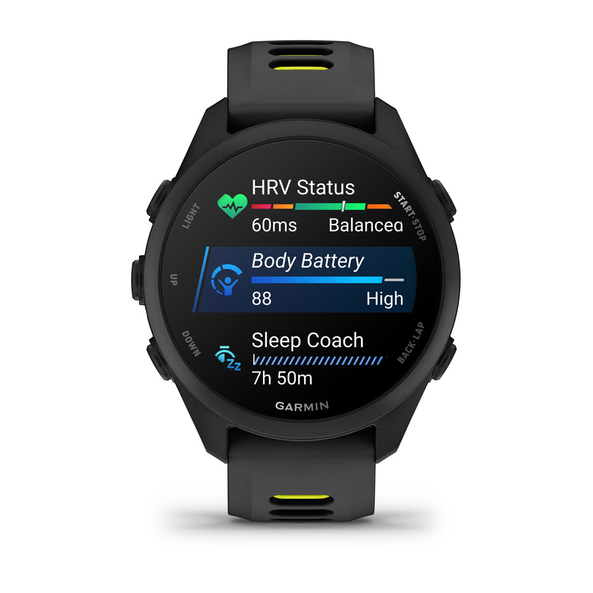 A Photo Of Garmin Forerunner 170 Music - GPS Running Smartwatch with AMOLED Display
