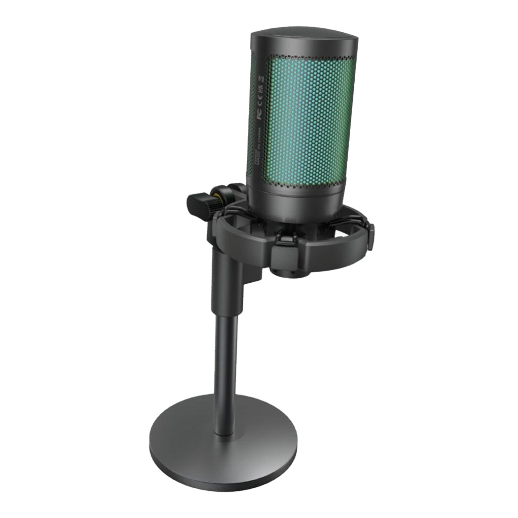 A Photo Of Porodo Gaming Professional RGB Condenser Microphone - Black