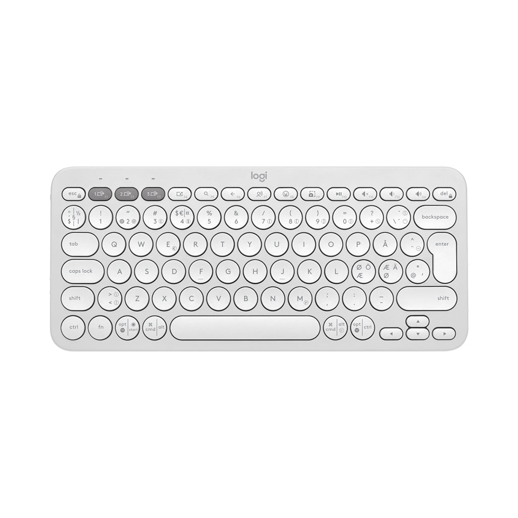 A Photo Of Logitech 920-011852 Pebble Keys 2 K380S - White - Wireless Keyboard