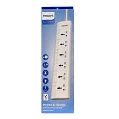A Photo Of Philips 6 Way Universal Power Extension Cord with Individual Control