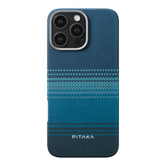 A Photo Of Pitaka Sunset Moonrise Tactile Woven Case for iPhone 16 Pro – Ultra-Thin, Lightweight Aramid Fiber Protection