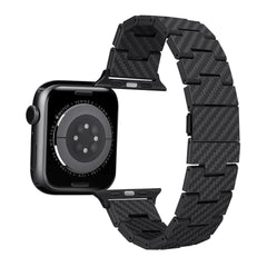 A Photo Of Pitaka Retro Aramid Carbon Fiber Watch Band For Apple Watch | 40mm-41mm-42mm-44mm-45mm-49mm