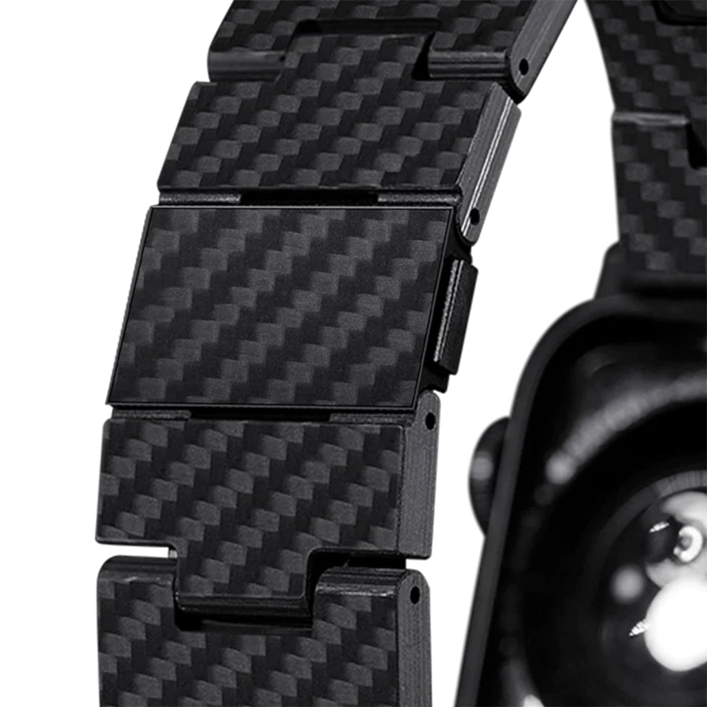 A Photo Of Pitaka Retro Aramid Carbon Fiber Watch Band For Apple Watch | 40mm-41mm-42mm-44mm-45mm-49mm