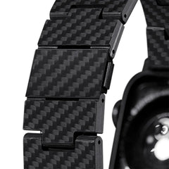 A Photo Of Pitaka Retro Aramid Carbon Fiber Watch Band For Apple Watch | 40mm-41mm-42mm-44mm-45mm-49mm