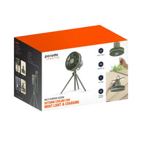 Porodo PD-LSCMF Multi-Purpose Design Outdoor Cooling Fan Night Light & Charging