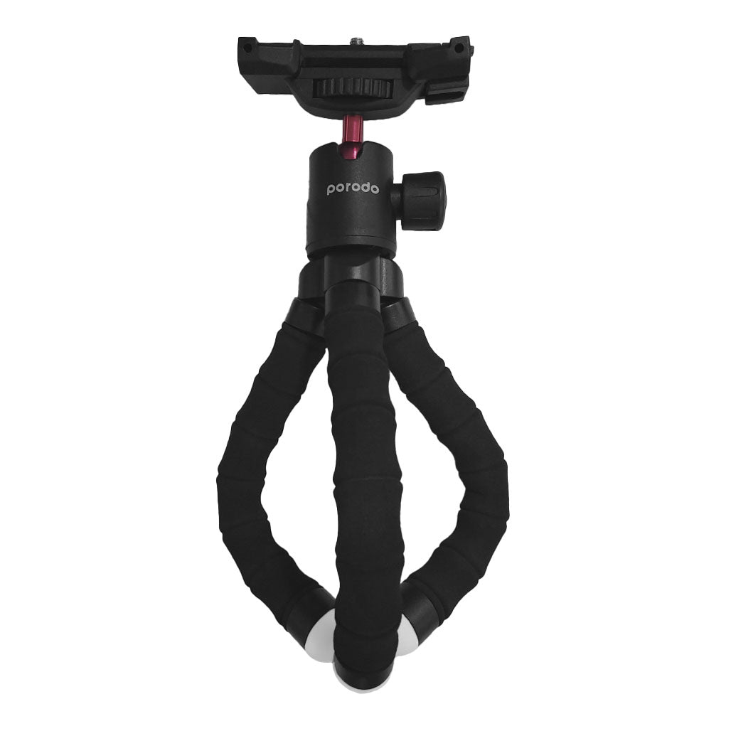 A Photo Of Porodo Flexible Versatile Tripod | PD-TRPH-BK