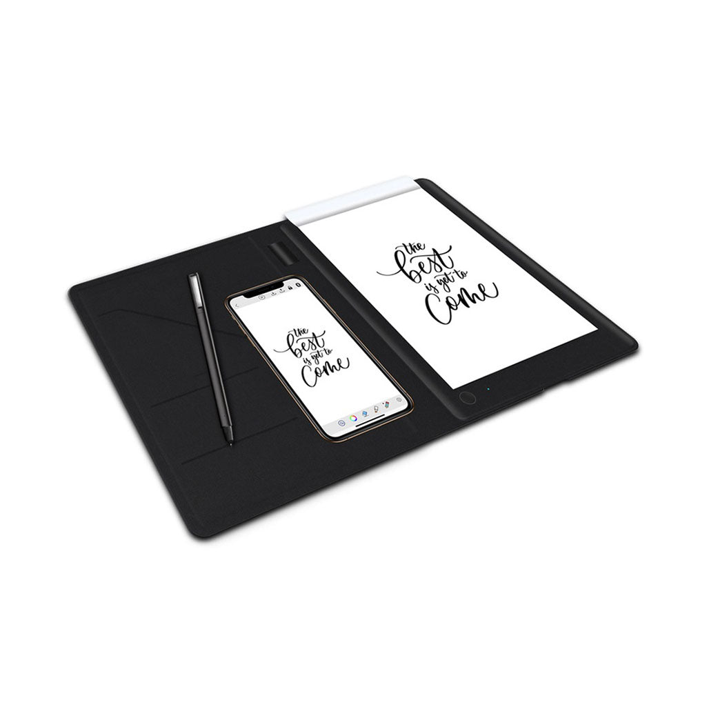A Photo Of Porodo PD-SWNB-BK Smart Writing Notebook with Pen - Gray