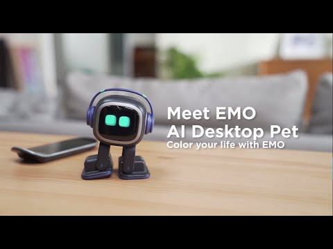 A Video Of EMO Go Home – The Ultimate AI-Powered Desktop Robot with Self-Charging & Smart Features