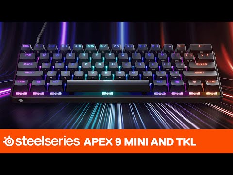 A Video Of SteelSeries Apex 9 TKL - Optical Switch Tenkeyless Wired Gaming Keyboard with RGB Lighting