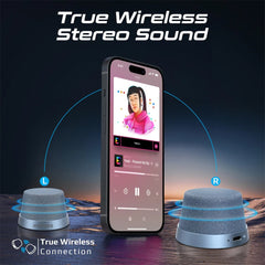 A Photo Of Promate Punch Mini - Bluetooth Speaker with MagSafe Compatibility