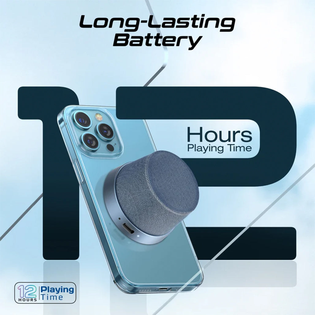 A Photo Of Promate Punch Mini - Bluetooth Speaker with MagSafe Compatibility