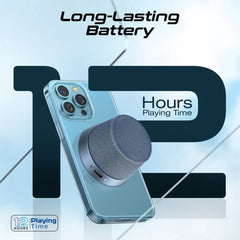 A Photo Of Promate Punch Mini - Bluetooth Speaker with MagSafe Compatibility