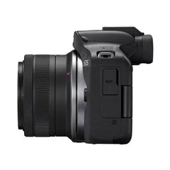A Photo Of Canon EOS R50 - Mirrorless Camera Content Creator Kit, Black | Includes Mic and Tripod