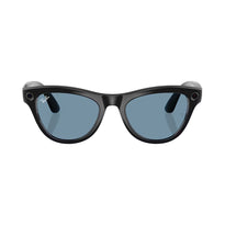 Ray-Ban Meta Skyler Smart Glasses (Open Box) – Clear/Cerulean Blue Transitions