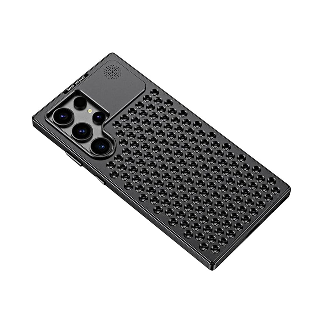 A Photo Of Metal Aromatherapy Cooling Phone Case for Samsung S23 Ultra