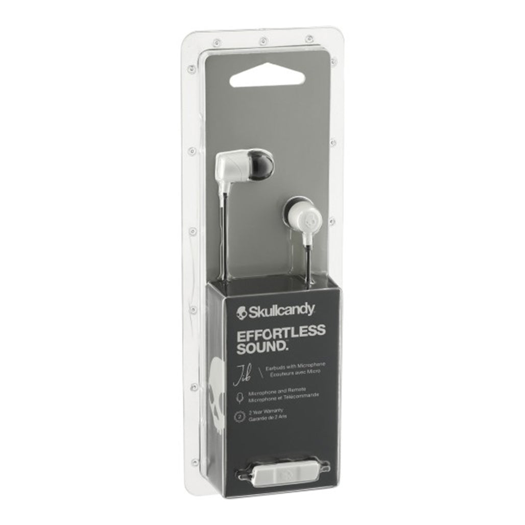 A Photo Of Skullcandy Jib - In-Ear Earbuds with Microphone - White