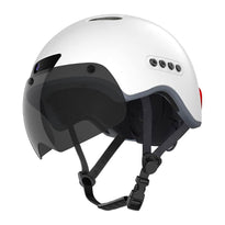 Smart Helmet HA02D for Urban Traffic – White with Full HD 1080p Camera and Bluetooth Connectivity