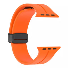 A Photo Of Spigen Simple Stylish Silicone Leather Watch Band for Apple Watch 44mm