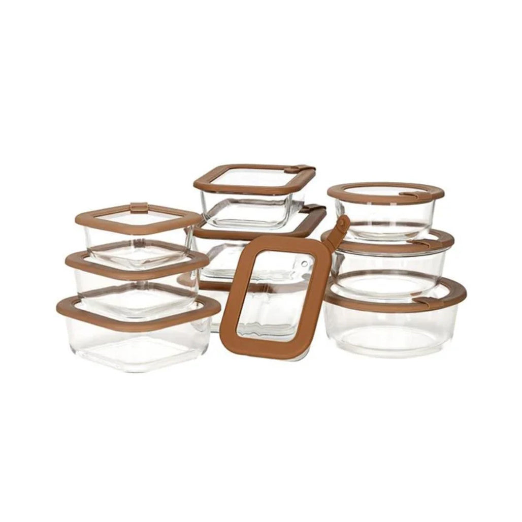 A Photo Of Nutricook 24PCS Borosilicate Glass Food Storage Container Set - NC-GS240