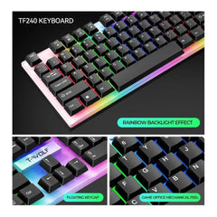 A Photo Of T-Wolf TF-240 4-in-1 Wired Gaming Combo