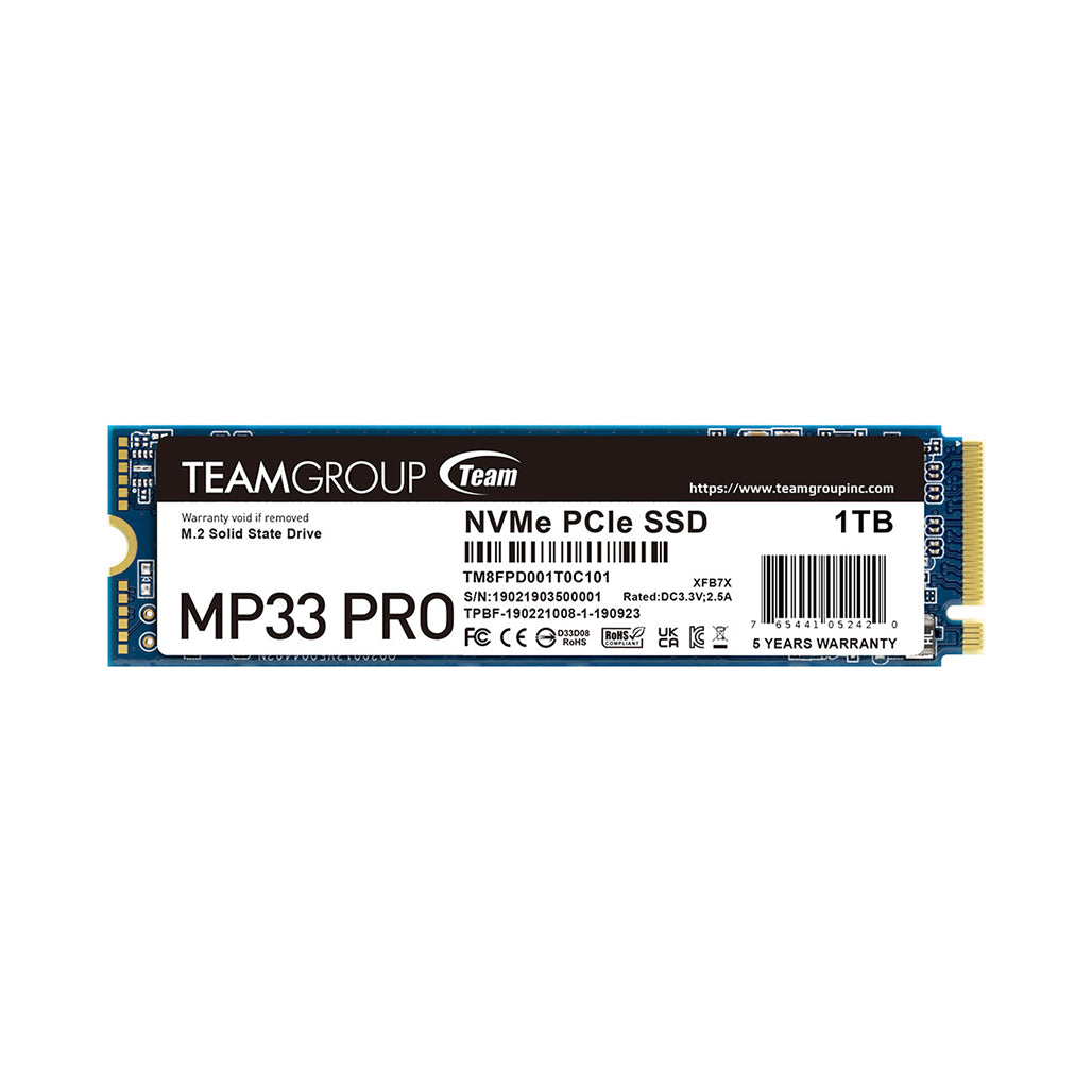 A Photo Of Team MP33 PRO M.2 PCIe SSD - 3 Years Warranty