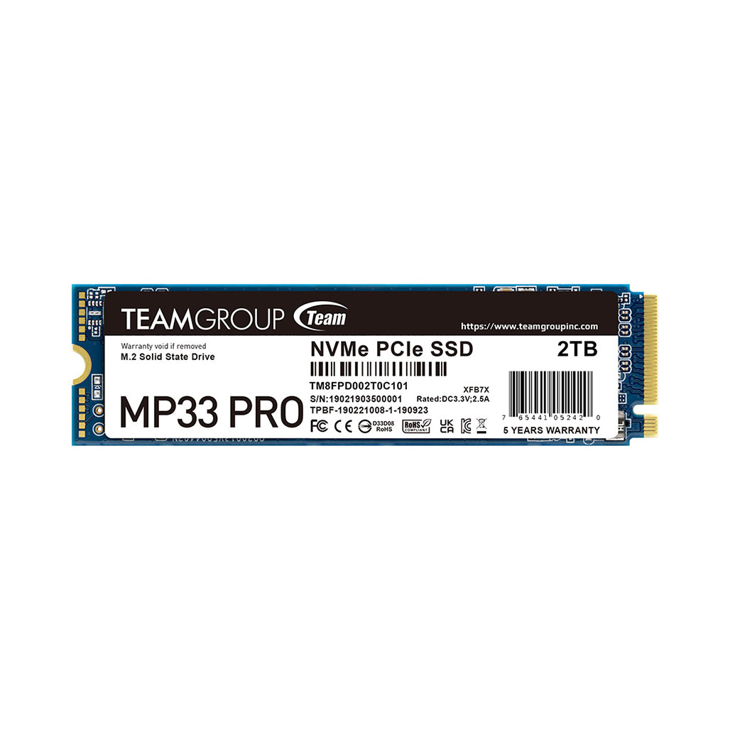 A Photo Of Team MP33 PRO M.2 PCIe SSD - 3 Years Warranty