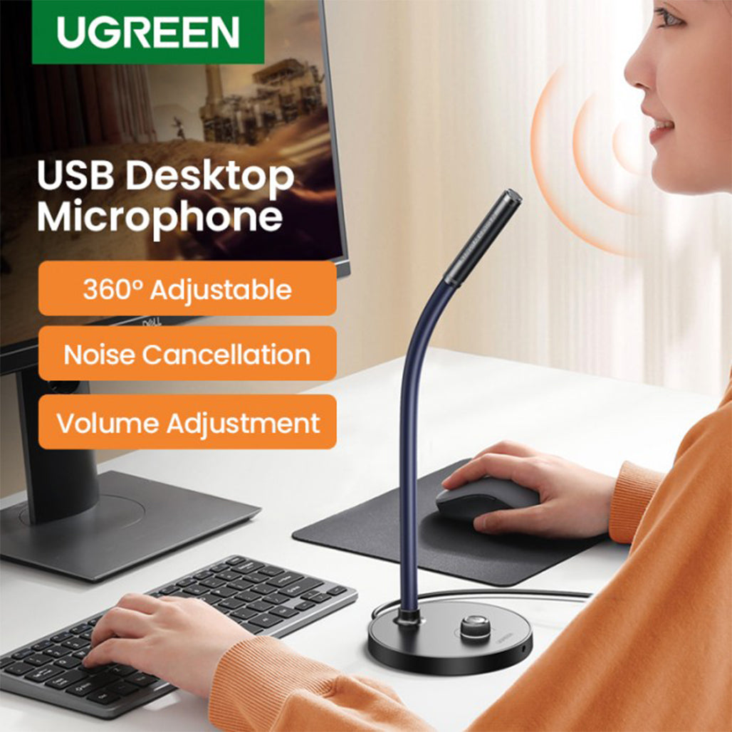 A Photo Of UGreen 90416 Desktop USB Microphone