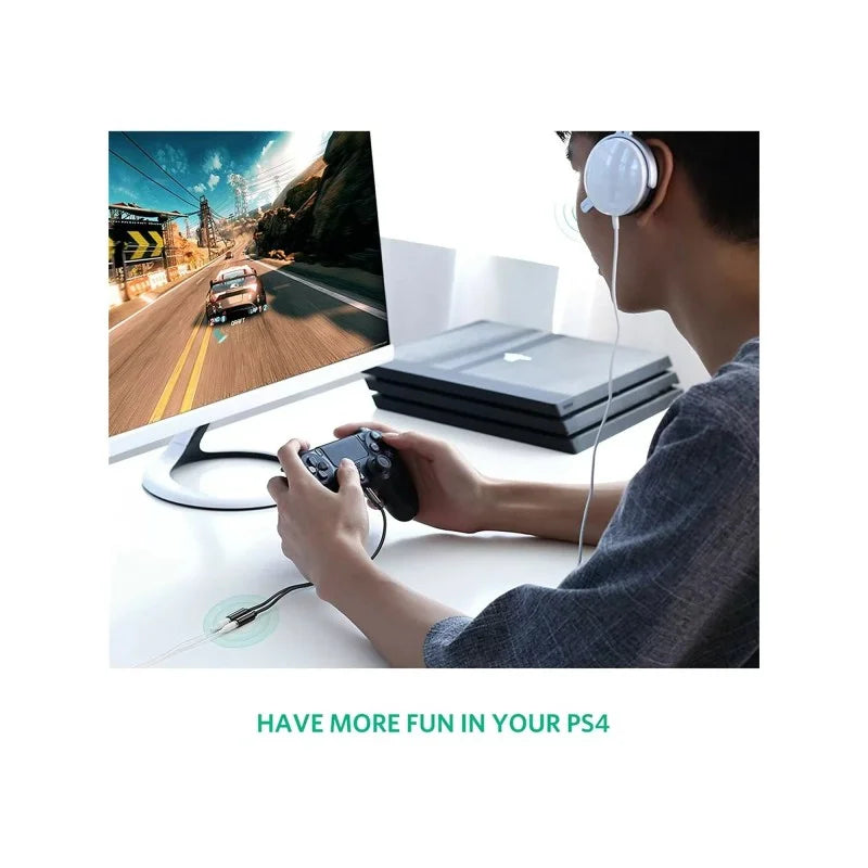 A Photo Of UGREEN 3.5mm Male to Dual 3.5mm Female Headset Splitter 30620