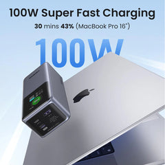 A Photo Of UGREEN Nexode 20000mAh 130W Power Bank with Smart TFT Display and 100W Fast Charging – Airline-Approved for iPhone, MacBook, and More