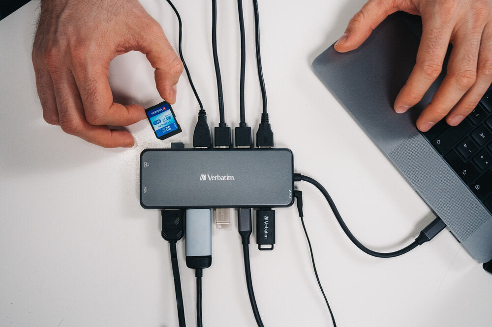 A Photo Of Verbatim USB-C Pro 14-Port Multiport Hub